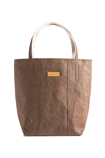 SHOPPING BAG DARK BROWN
