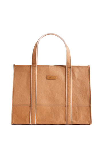 ON THE GO LARGE TOTE BAG BROWN
