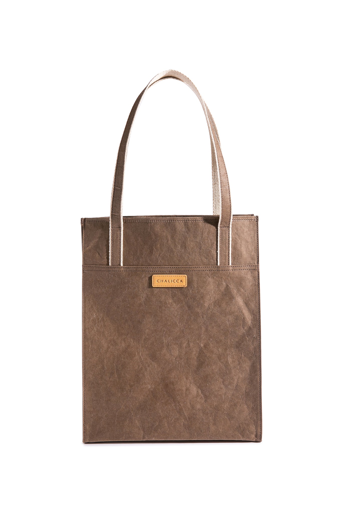 CITY TOTE BAG DARK BROWN 