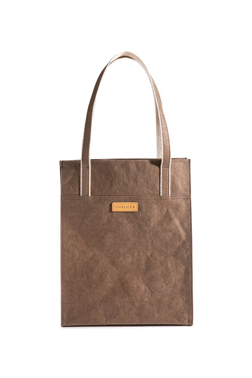 CITY TOTE BAG DARK BROWN 